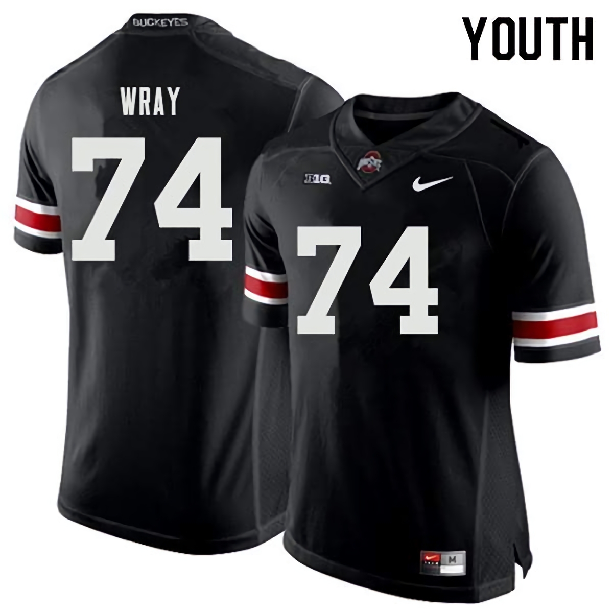 Max Wray Ohio State Buckeyes Youth NCAA #74 Nike Black College Stitched Football Jersey ULN0756SC